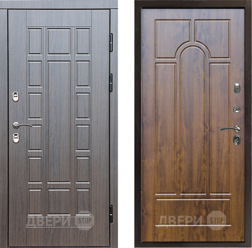 Входная металлическая Дверь Престиж TERMO с терморазрывом Престиж Арка Дуб в Троицк