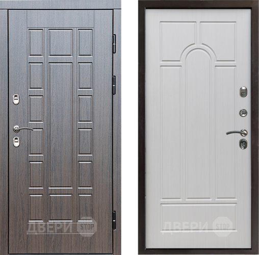 Входная металлическая Дверь Престиж TERMO с терморазрывом Престиж Арка Лиственница белая в Троицк