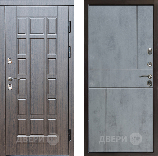 Входная металлическая Дверь Престиж TERMO с терморазрывом Престиж Горизонт Бетон темный в Троицк