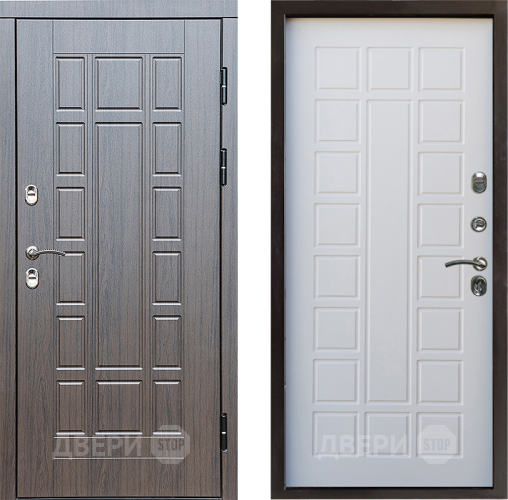 Входная металлическая Дверь Престиж TERMO с терморазрывом Престиж Престиж Белое дерево в Троицк