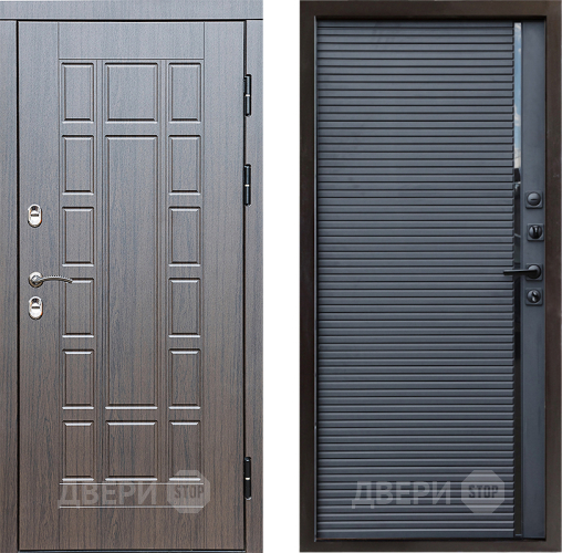 Входная металлическая Дверь Престиж TERMO с терморазрывом Престиж Porte Черный кварц в Троицк