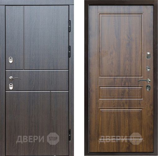 Входная металлическая Дверь Престиж TERMO с терморазрывом Горизонт Венге Классика Дуб в Троицк