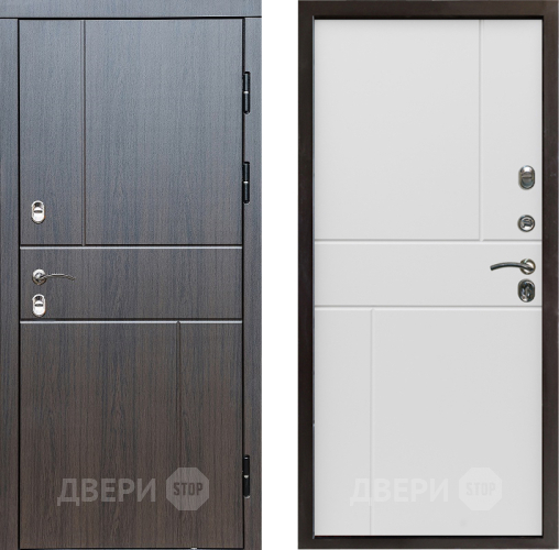 Входная металлическая Дверь Престиж TERMO с терморазрывом Горизонт Венге Горизонт Бетон белый в Троицк