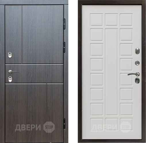 Входная металлическая Дверь Престиж TERMO с терморазрывом Горизонт Венге Престиж Бежевый мат в Троицк