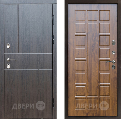 Входная металлическая Дверь Престиж TERMO с терморазрывом Горизонт Венге Престиж Дуб в Троицк