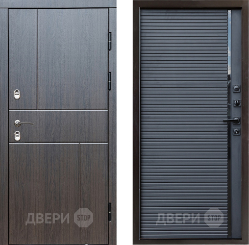 Входная металлическая Дверь Престиж TERMO с терморазрывом Горизонт Венге Porte Черный кварц в Троицк