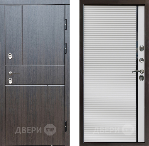 Входная металлическая Дверь Престиж TERMO с терморазрывом Горизонт Венге Porte Белый в Троицк