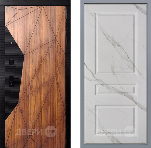 Дверь Заводские двери Морра Стокгольм Мрамор белый в Троицк