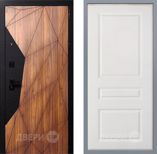 Дверь Заводские двери Морра Стокгольм Белый софт в Троицк