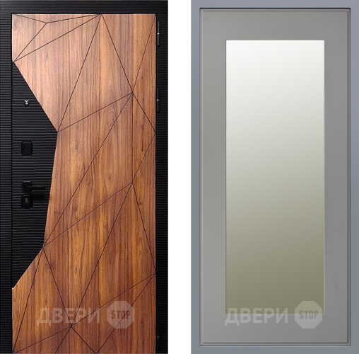 Дверь Заводские двери Морра Зеркало Модерн Грей софт в Троицк