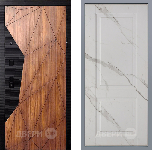 Дверь Заводские двери Морра Доррен Мрамор белый в Троицк