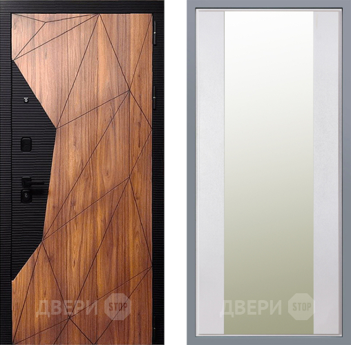 Дверь Заводские двери Морра Зеркало Макси Белый шелк в Троицк