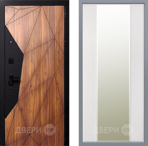 Дверь Заводские двери Морра Зеркало Макси Белый матовый в Троицк