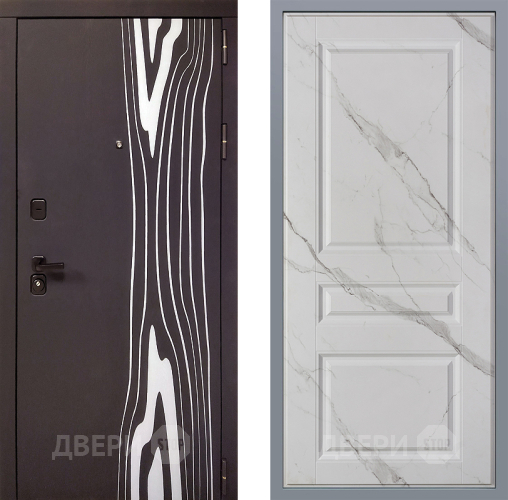 Дверь Заводские двери Леванте Стокгольм Мрамор белый в Троицк