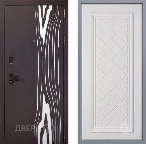 Дверь Заводские двери Леванте Упра Белый софт в Троицк