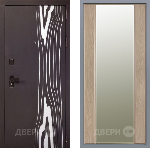 Дверь Заводские двери Леванте Зеркало Макси Беленый дуб в Троицк