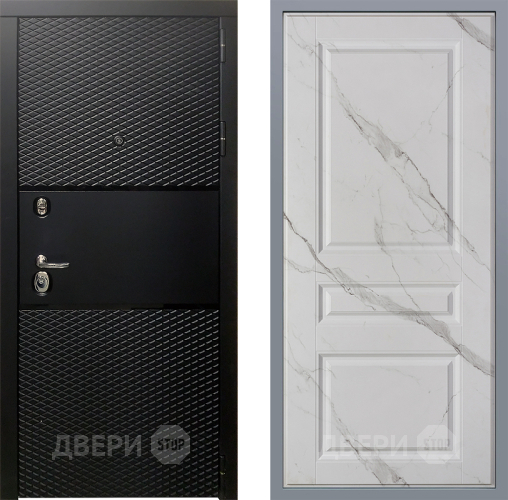 Дверь Заводские двери Тефлон Стокгольм Мрамор белый в Троицк