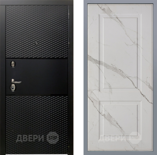 Дверь Заводские двери Тефлон Доррен Мрамор белый в Троицк