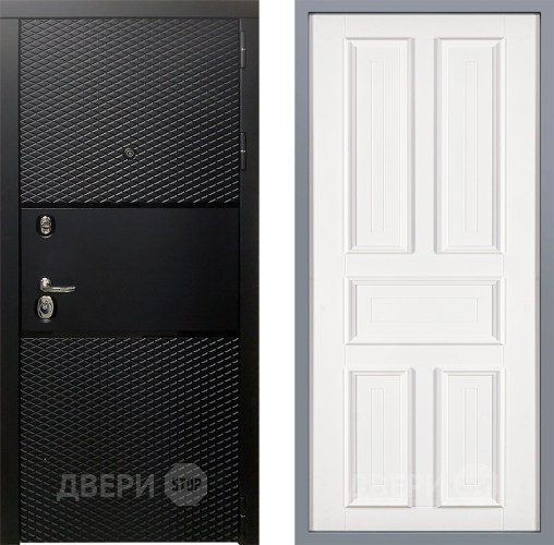 Дверь Заводские двери Тефлон Уругвай Белый софт в Троицк