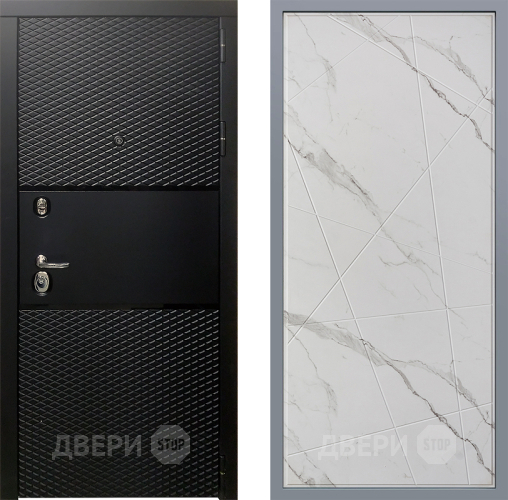 Дверь Заводские двери Тефлон Флитта Мрамор белый в Троицк