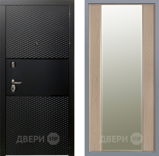 Дверь Заводские двери Тефлон Зеркало Макси Беленый дуб в Троицк