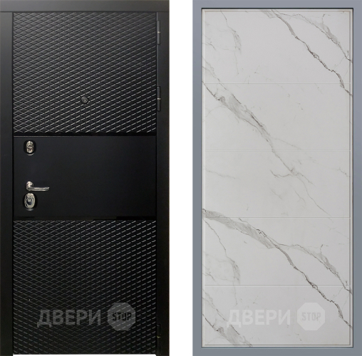 Дверь Заводские двери Тефлон Тривия Мрамор белый в Троицк