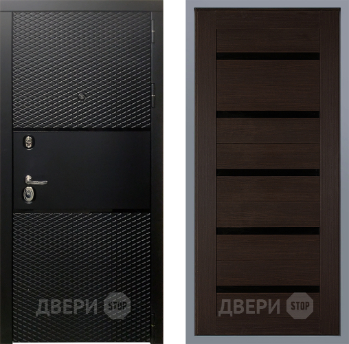 Дверь Заводские двери Тефлон СБ-1 орех тисненый в Троицк