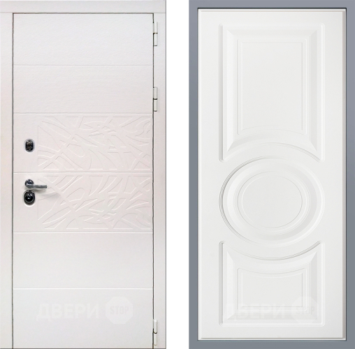 Дверь Заводские двери Дэко Вайт Неаполь Лофт белый в Троицк