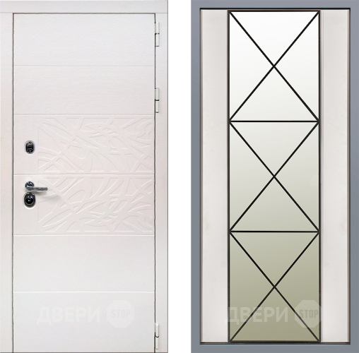 Дверь Заводские двери Дэко Вайт Зеркало Перфекто Структурное дерево в Троицк