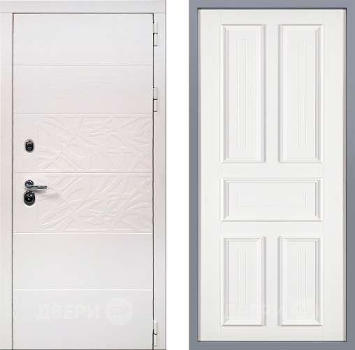 Дверь Заводские двери Дэко Вайт Уругвай Белый софт в Троицк