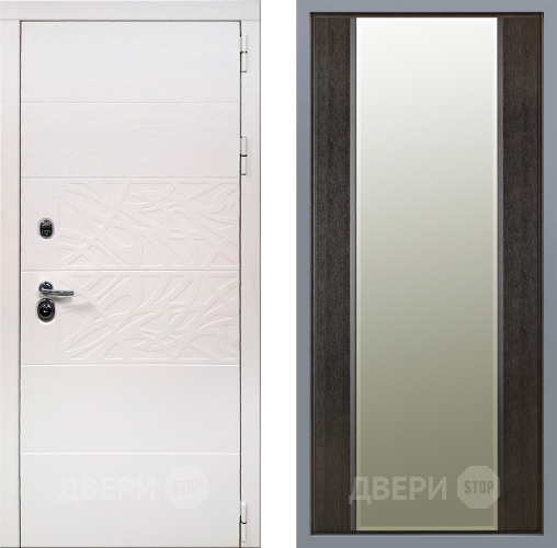 Дверь Заводские двери Дэко Вайт Зеркало Макси Венге в Троицк