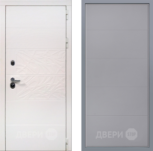 Дверь Заводские двери Дэко Вайт Тривия Грей софт в Троицк