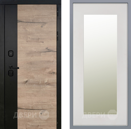 Дверь Заводские двери Ларте Зеркало Модерн Белый софт в Троицк