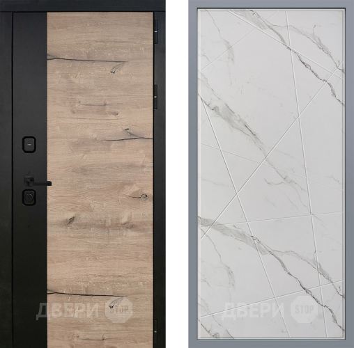 Дверь Заводские двери Ларте Флитта Мрамор белый в Троицк