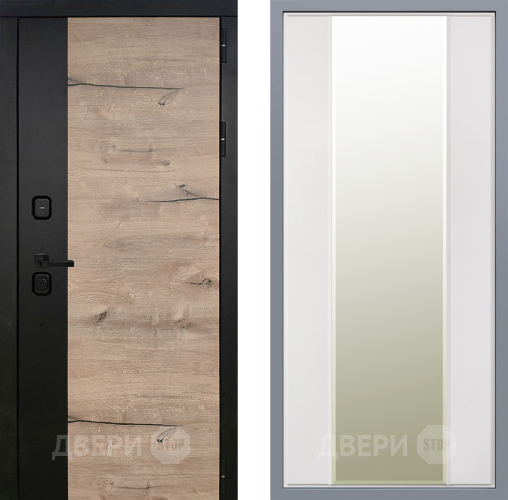 Дверь Заводские двери Ларте Зеркало Макси Белый матовый в Троицк