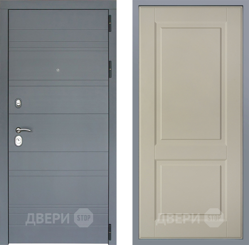 Дверь Заводские двери Лира Софт графит Доррен Шампань в Троицк