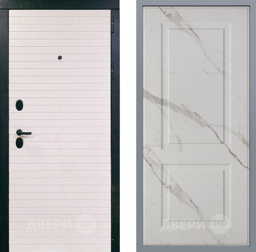 Дверь Заводские двери Сохо Доррен Мрамор белый в Троицк