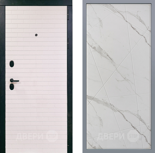 Дверь Заводские двери Сохо Флитта Мрамор белый в Троицк