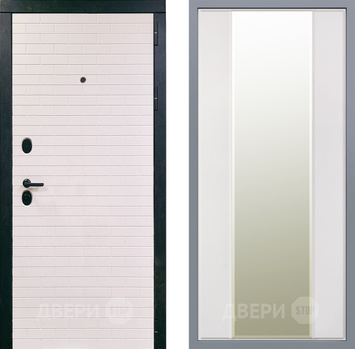 Дверь Заводские двери Сохо Зеркало Макси Белый матовый в Троицк