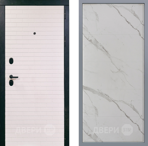 Дверь Заводские двери Сохо Тривия Мрамор белый в Троицк