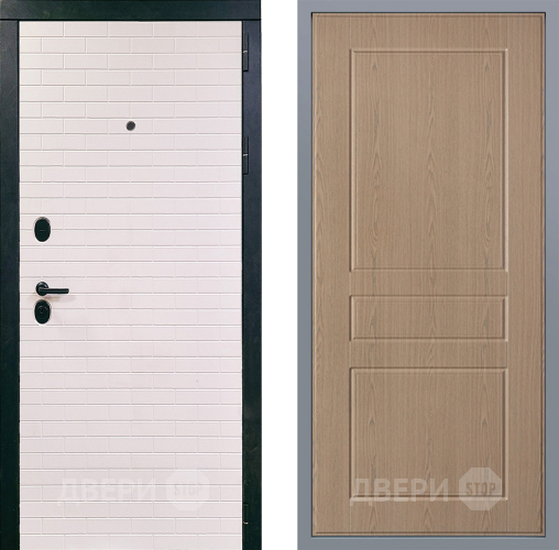 Дверь Заводские двери Сохо К-2 Беленый дуб в Троицк