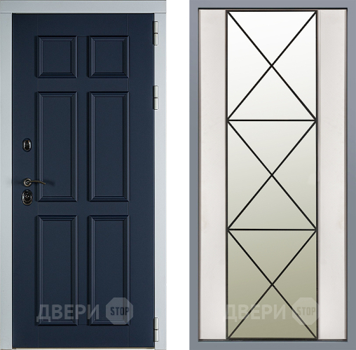 Дверь Заводские двери Стокгольм Зеркало Перфекто Структурное дерево в Троицк