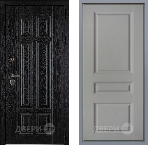 Дверь Заводские двери Мюнхен Стокгольм Грей софт в Троицк