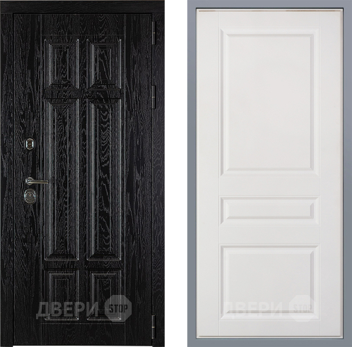 Дверь Заводские двери Мюнхен Стокгольм Белый софт в Троицк