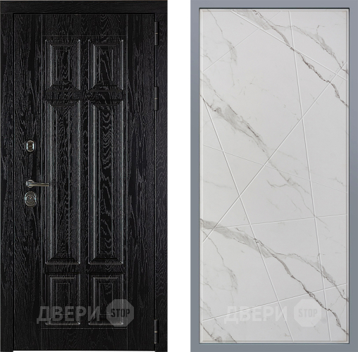 Дверь Заводские двери Мюнхен Флитта Мрамор белый в Троицк