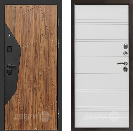 Входная металлическая Дверь Престиж Avangard Line Белый в Троицк