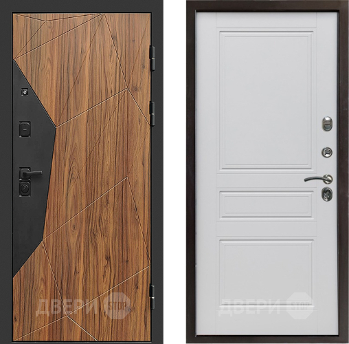 Входная металлическая Дверь Престиж Avangard Классика Белый матовый в Троицк