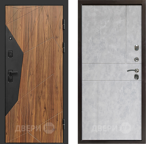 Входная металлическая Дверь Престиж Avangard Горизонт Бетон светлый в Троицк