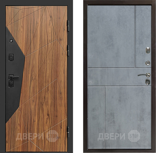 Входная металлическая Дверь Престиж Avangard Горизонт Бетон темный в Троицк
