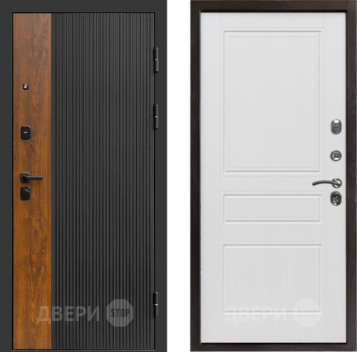 Входная металлическая Дверь Престиж Prestizh Классика Белое дерево в Троицк